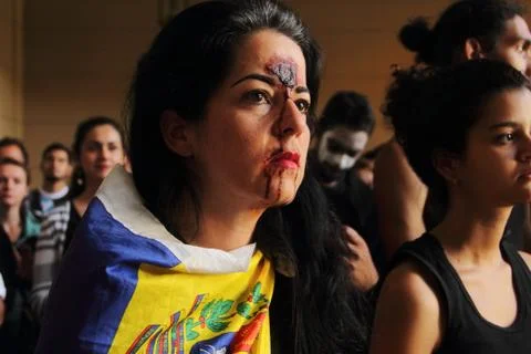 Artists Protest Stock Photos