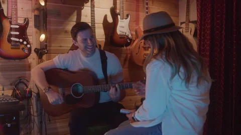 Artists Shake Hands In Studio Stock-Footage 270311353