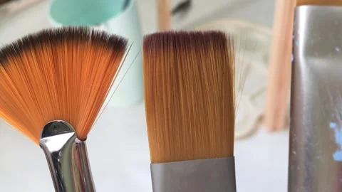 Artists' Tools paint brushes 動画素材 155832880