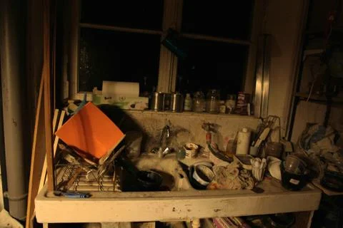 An Artist's Workplace Stock Photos