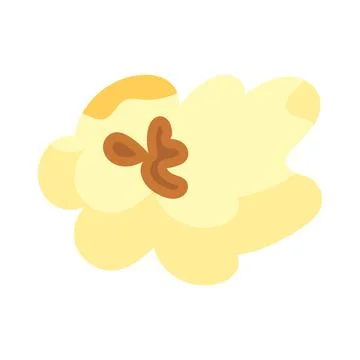 ?artoon kernel popcorn and pop corn snack. Tasty icon grain maize and salty e Stock Illustration