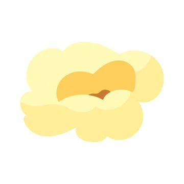 ?artoon kernel popcorn and pop corn snack. Tasty icon grain maize and salty e Stock Illustration