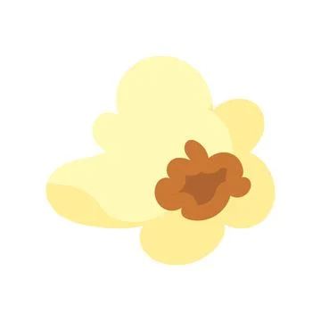 ?artoon kernel popcorn and pop corn snack. Tasty icon grain maize and salty e Stock Illustration