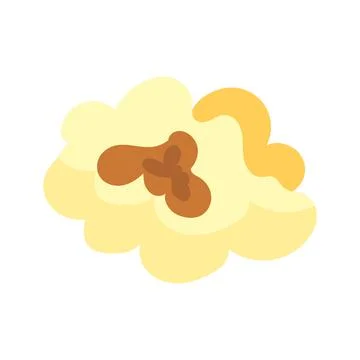 ?artoon kernel popcorn and pop corn snack. Tasty icon grain maize and salty e Stock Illustration