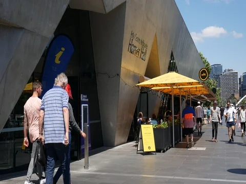 Arts centre Melbourne Stock Footage 83504592