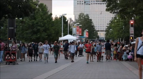 Arts District Block Party Time Lapse. Stock Footage 52080388
