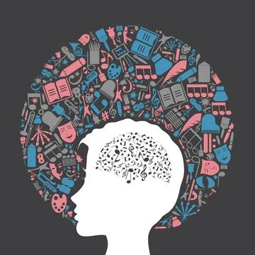 Arts a head2 Stock Photos