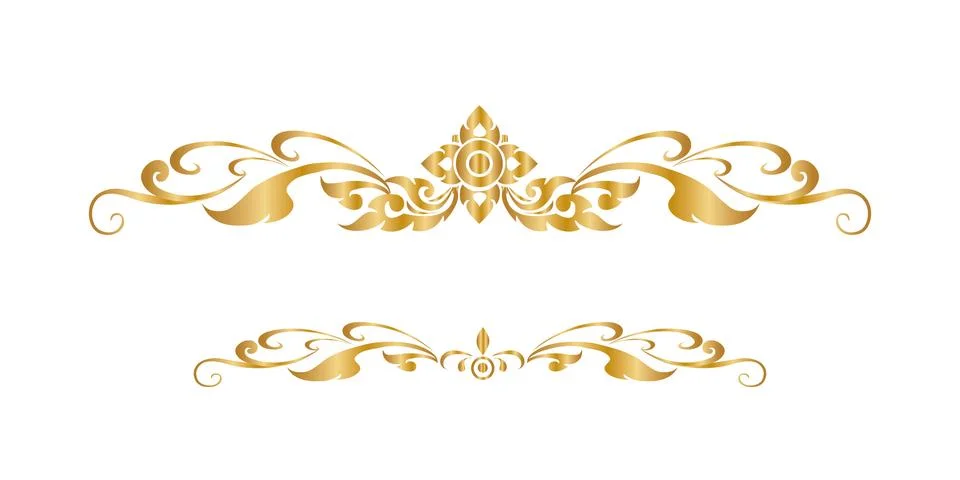 The Arts of Thailand, line pattern background. Vector illustration Stock Illustration