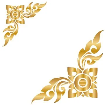 The Arts of Thailand, Thai pattern background. Vector illustration Stock Illustration