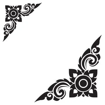 The Arts of Thailand, Thai pattern background. Vector illustration Stock Illustration