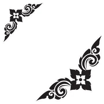 The Arts of Thailand, Thai pattern background. Vector illustration 스톡 일러스트