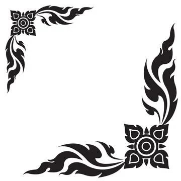 The Arts of Thailand, Thai pattern background. Vector illustration Stock Illustration