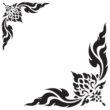 The Arts of Thailand, Thai pattern background. Vector illustration Stock Illustration