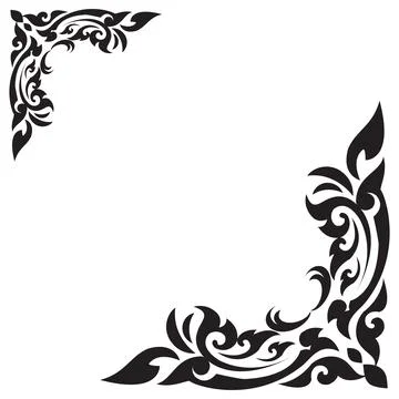 The Arts of Thailand, Thai pattern background. Vector illustration Stock Illustration