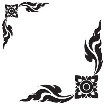 The Arts of Thailand, Thai pattern background. Vector illustration Stock Illustration