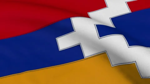 Artsakh Flag Loop Stock Footage 241218278