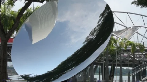 ArtScience Museum Reflection Singapore Stock Footage 109534692