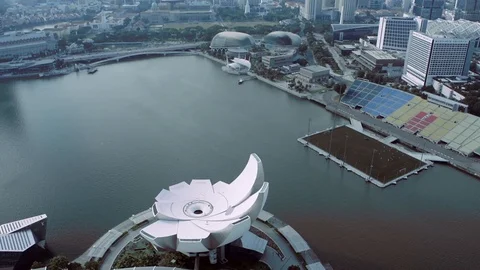 ArtScience Museum Singapore Stock Footage 106427404