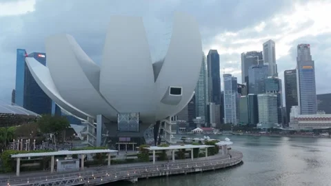 Artscience Museum, Singapore Stock Footage 304613755