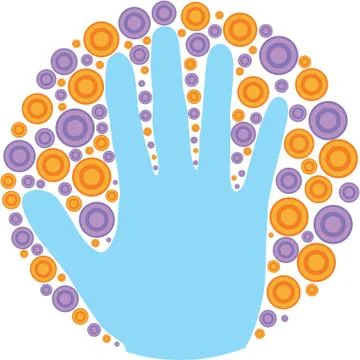 Artsy hand Stock Illustration