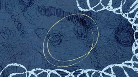 Artsy Scribble Animation Video stock 307880514