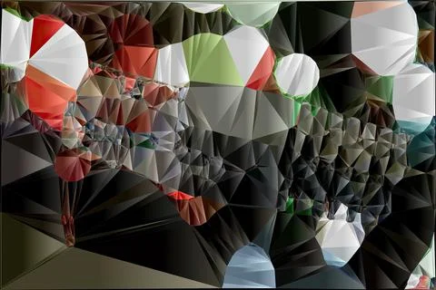 Artwork of abstract composition made with geometrical shapes and elements han 스톡 일러스트