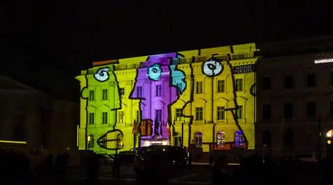 Artwork on building Stock Photos