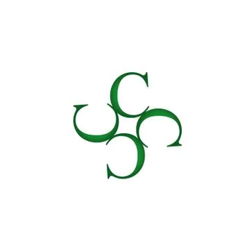 Artwork with C Stock Illustration