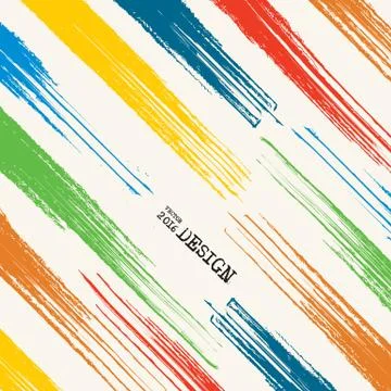 Artwork with Color Strip Background Stock Illustration