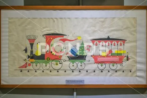 Artwork crafted by American prisoners in Hanoi prison during the vietnam war Stock Photos