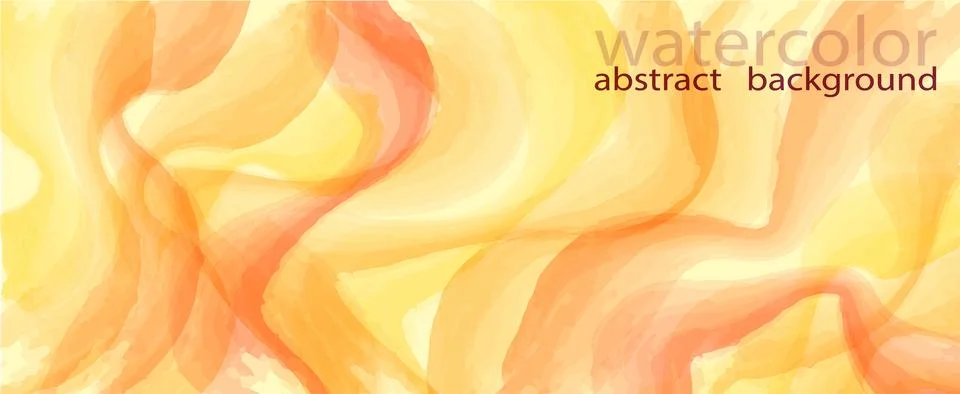 This artwork features a blend of watercolor techniques showcasing flowing Stock Illustration