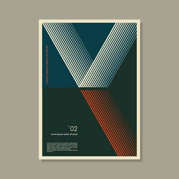 Artwork inspired postmodern of vector abstract dynamic symbols with bold Stock Illustration