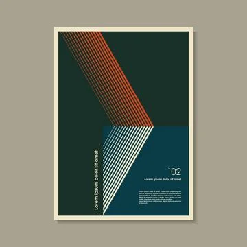 Artwork inspired postmodern of vector abstract dynamic symbols with bold Stock Illustration