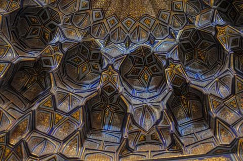 Artwork in mosque Stock Photos