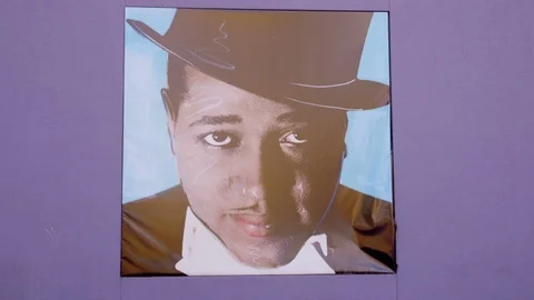 Artwork in Pershing Square - Downtwon Los Angeles Stock Footage 88209402