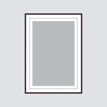 Artwork picture frame and decorative painting photo frame. Stock Illustration