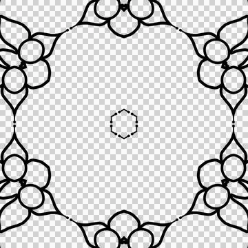 Artwork for practicing Colour fill up. Doodle work sample for learning purpose Illustrazione stock