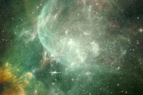 Artwork Of A Starry Deep Outer Space Unique Universe Background Stock Illustration