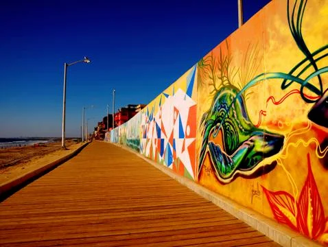 Artwork at Tijuana by the Beach in Mexico Stock-Fotos