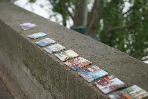 Artwork on a Wall Foto stock