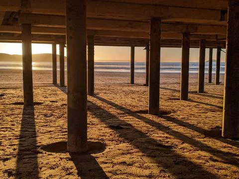 Arty beach 库存照片