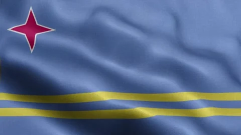 Aruba flag Front Stock Footage 318662044