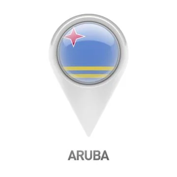Aruba Flag Icon Stock Illustration