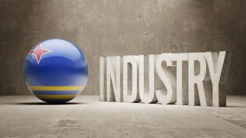 Aruba. Industry Concept. Stock Illustration