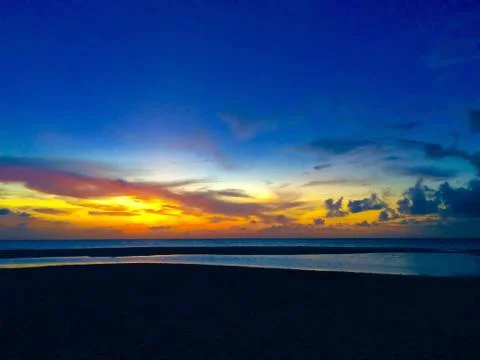 Aruba sunset Stock Photos