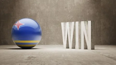 Aruba. Win Concept. Stock Illustration