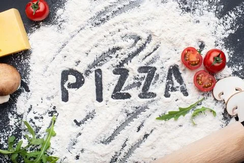 Arugula, background, baking, basil, board, cheese, concept, cook, cooking, cu Stock Photos