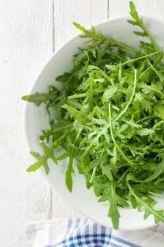 Arugula in a Bowl Stock Photos