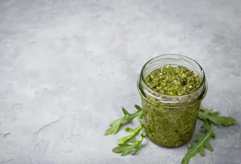 Arugula pesto Stock Photos