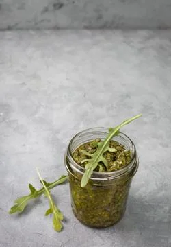 Arugula pesto Stock Photos